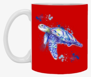 Watercolor Sea Turtle Mugs - Watercolor Painting #159457
