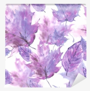 Watercolor Leaves Seamless Autumn Background Wall Mural - Watercolor Painting #159747