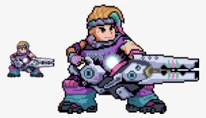 “ Overwatch Pixel Spray Edits 17/ - Zarya Pixel Spray Png #1500314