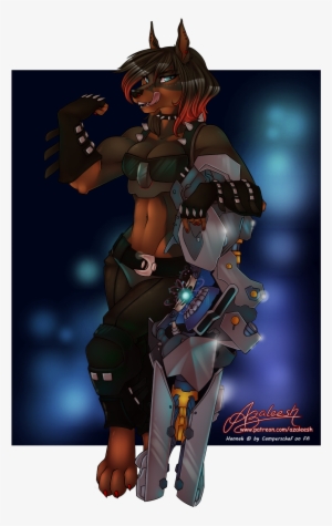 Hannah As Zarya [c] 2-6 - Furry Female Overwatch #1500316