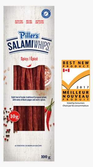 Piller's Salami Whips Spicy 100g - Pillers Salami Whips #1500399