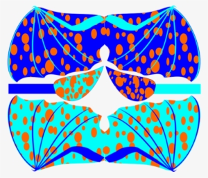 Blue Dragon Wings Costume Fabric By Pamelachi On Spoonflower #1500671