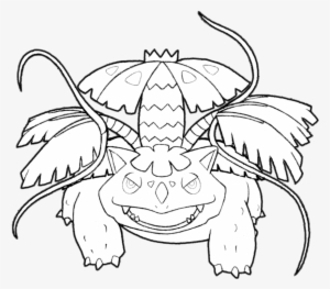 003 Mega Venusaur By Realarpmbq - Mega Venusaur Black And White #1500788