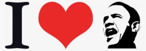 The I Heart Obama T Shirt - Png I Love #1501123