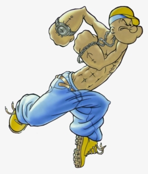 Popeye Gangsta - Gangsta Popeye Png Transparent #1501692
