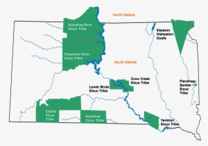 Oyate Trail On A South Dakota Map #1502054
