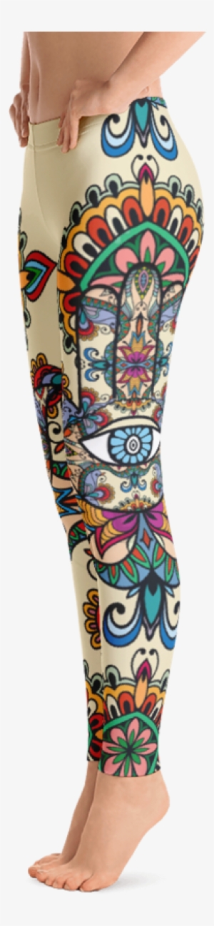 Hamsa Evil Eye Ornate Leggings - Hamsa #1502154