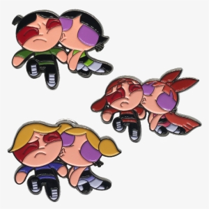 Powerpuff Girls X Rowdy Ruff Boys B-grade Enamel Pins - Powerpuff Girl Pins #1502544