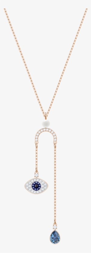 Duo Evil Eye Y Necklace - Locket #1502614