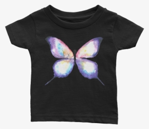 Lilac Watercolor Butterfly Infant Tee - T-shirt #1502822
