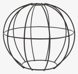 Svg Black And White Download Wire Light Modern Contemporary - Cult Living Round Wire Cage Light #1502958