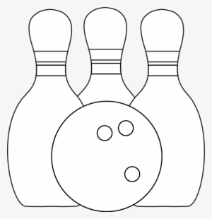 28 Collection Of Bowling Ball Clipart Black And White - Bowling Pin #1503004