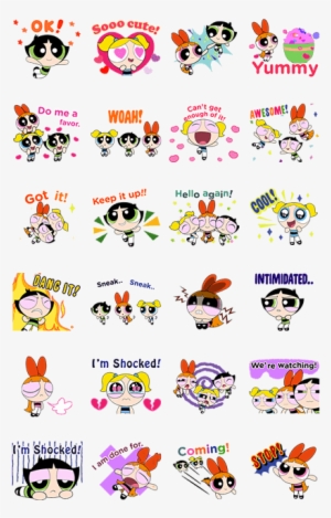 Line Official Stickers - Powerpuff Girls Line Stickers #1503082