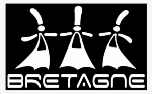 Autocollant Transparent De Couleur Blanche Avec 3 Bigoudènes - Autocollant Bretagne Bigoudènes Blanc #1503457