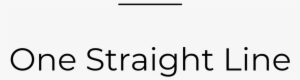 One Straight Line Logo Black Format=1000w #1503560