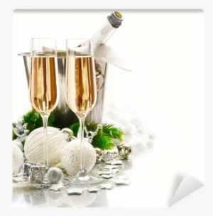 Two Champagne Glasses Wall Mural • Pixers® • We Live - New Year #1503892