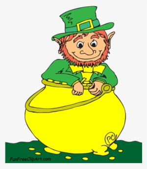 Leprechaun In Pot Of Gold Fun Free Clip Art - Clip Art #1504031