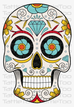 Sugskull - Sugar Skull Oval Ornament #1504088