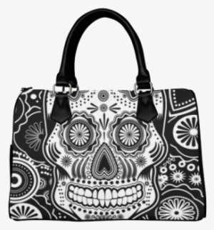 Sugar Skull Boston Handbag - Interestprint Designed Laptop Shoulder Bag Sugar Skull #1504193