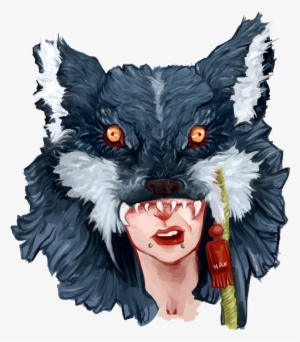 Wolf By Haxpunch On - Girl And Wolf Png #1504570