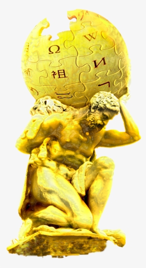 Gold Atlas Beta2 - Gold Statue Png #1504750