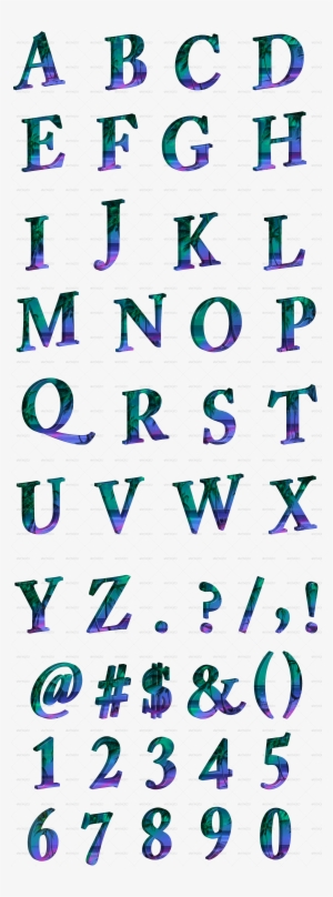 Tropical 3d Post Preview Tropical 3d Alphabet Preview - Colorfulness #1505128