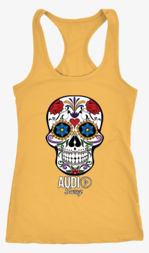 Niedlicher Schädel Mit Blumen-kunst-entwurf Karte #1505295