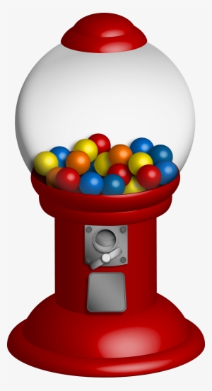 Gumball Machine Clipart - Bubble Gum Machine Png #1505608