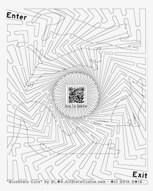This Free Icons Png Design Of Blackhole Cats Maze Coloring #1505754