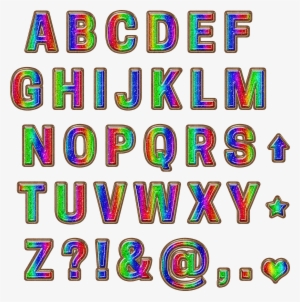 Free Download ~ Glossy Rainbow Glitter Alphabet In #1505779 Free Download ~ Glossy Rainbow Glitter Alphabet In #1505779