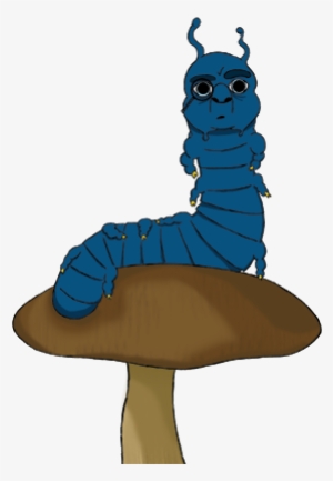 Blue Caterpillar Png - Blue Caterpillar Alice In Wonderland No Background #1506170