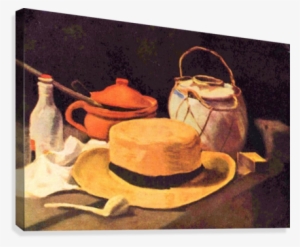 Still Life With Pipe And Straw Hat By Van Gogh Canvas - Vincent Van Gogh Still Life 1885 #1506192 Still Life With Pipe And Straw Hat By Van Gogh Canvas - Vincent Van Gogh Still Life 1885 #1506192