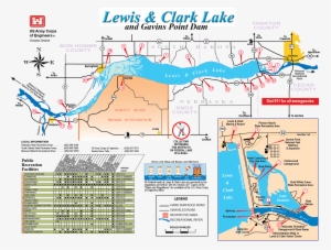 File - Lewisclarklakemap - United States Army Corps Of Engineers #1507562
