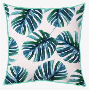 Monstera Pattern #society6 #decor #buyart Throw Pillow #1507754