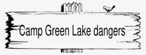 This Free Clipart Png Design Of Camp Green Lake Sign #1507858