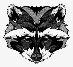 Raccoon Adult Coloring Page #1508628