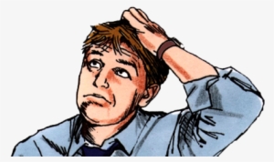 Man Scratching Head Drawing #1509061