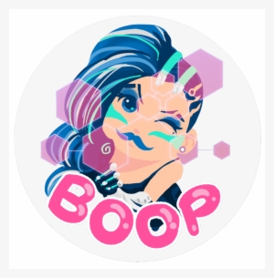 Boop Sombra Vinyl Sticker - Sombra Background #1509283
