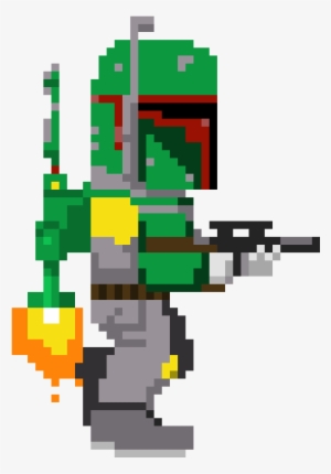 Boba Fett - Boba Fett Pixel Art - Free Transparent PNG Download - PNGkey