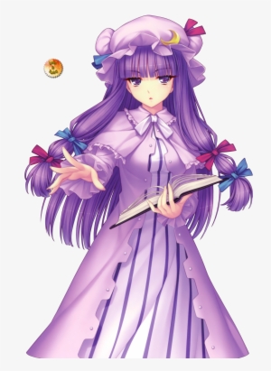 Patchouli Knowledge - Reimu Purple Hair #1509901