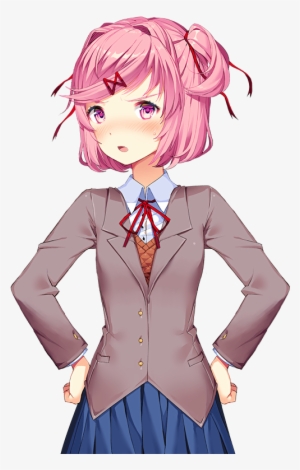 Yuri Ddlc Sprite Download - Doki Doki Literature Club Png Natsuki #1510174