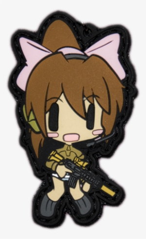 Chibi Sayori Hybrid Pvc Morale Patch/strap - Weapons Grade Waifus #1510287