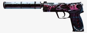 Usp S Neo Noir Games Globaloffensive Csgo - Usp Neo Noir Png #1511537