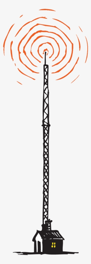 Color Version Radio Tower - Radio Station Tower Png #1511652