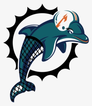 Iron On Stickers - Retro Miami Dolphins Logo #1512449