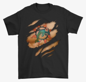 Nfl Football Logo 3d Art Chest Miami Dolphins Tattoo - Dont Drink And Root #1512451