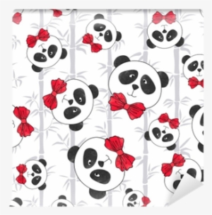 Seamless Pattern With Panda And Bamboo - Vector Graphics #1512591 Seamless Pattern With Panda And Bamboo - Vector Graphics #1512591