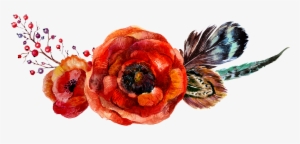 Poppy Flowers Flower Watercolor - Watercolor Flowers Vector Orange #1513085