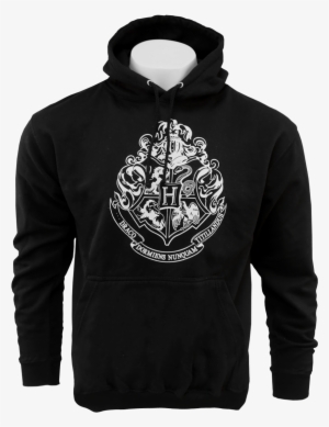 Black Hogwarts Crest Hooded Jumper001 V=1533569174 - Harry Potter Crest Light Black / Gold #1513106