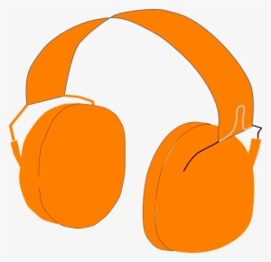 Clip Art At Clker Com Vector Online - Orange Clipart Headphones #1513294